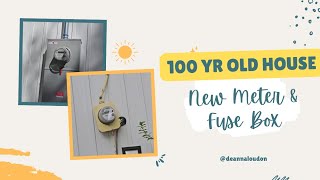 100 yr old house gets electrical update | new meter | new fuse box @deannaloudon1205