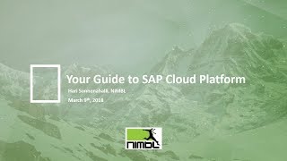 Webinar: Your Guide to SAP Cloud Platform