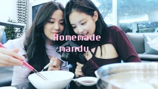 Homemade mandu vlog (feat. JISOO)