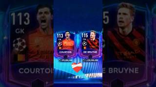 Courtois🇧🇪 Vs De Bruyne🇧🇪 😈🔥 #fyp #fypシ  #shorts #courtois  #fifamobile #debruyne #fifa23 #belgium