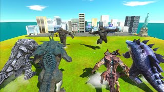 The Epic Battle of Two King Kongs Against Kaiju Keeping the City Safe Animal Revolt Battle Simulator