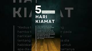 5 pertanyaan pada hari kiamat #hadis #quotesislami #reminder