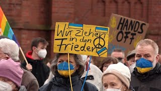 Syker Demo für Frieden in der Ukraine