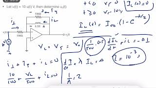 Electrical Circuits - RL OPAMP Circuit Example