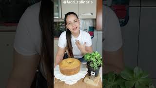 Bolo de Fubá com Ervas - Café da tarde