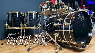 DEMO - The Groove Drum Co. Monster Kit - 24+24 Black Galaxy Sparkle