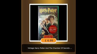 Vintage Harry Potter And The Chamber Of Secrets Vhs Cassette Movie