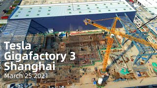 (March 25 2021)  Tesla Gigafactory 3 Shanghai 4K Video