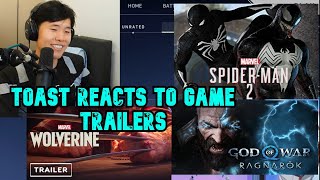 Toast reacts to Spider-Man 2, Wolverine & God of War Game Trailers | 2021