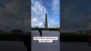 Wind turbine or lighthouse?#moonball #bouncy #windturbine #lighthouse #whichone #comparison #waboba