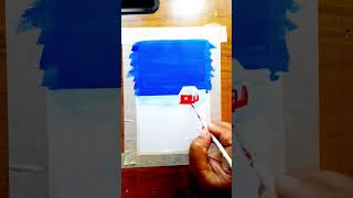 How to draw Christmas Day special secnary with Acrylic Paint । #youtubeshorts #viral #shorts