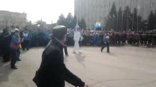 Эстафета Паралимпийского огня в Таганроге 05.03.2014