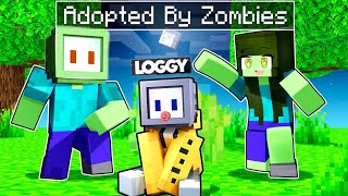 😱 BABY LOGGY ADOPTED BY ZOMBIES FAMILY IN MINECRAFT | Chapati Hindustani Gamer | Minecraft