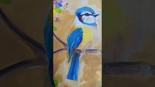 beautiful bird 's painting || Art today || #drawing #shorts