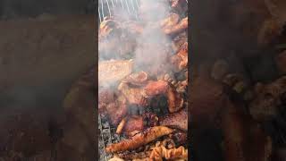 Amazing smoke roasted pork