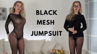 4K Sheer Trendy Bodysuit Try On | Transparent Try On Haul 2024 |  Gety Ready with me