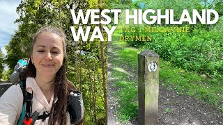 165 km alleine auf dem WEST HIGHLAND WAY | Solo Trekking Tour Tag 1 | wandern Schottland