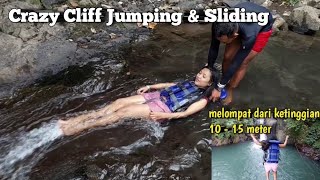 Crazy Cliff Jumping & Sliding, Kroya Waterfall || Sensasi memacu andernalin di 4 Waterfall, Bali