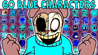 ALL BLUE TEST | FNF Character Test | Gameplay VS Playground