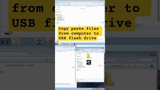 Transfer files folders from Computer to USB flash drive. Easy. #usb #flashdrive #desktop #computer