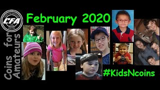 Introducing Kids to Coins February 2020 recipient! How to get Kids into Coin Collecting! #KidsNcoins