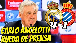 🔴 🎙️RUEDA DE PRENSA CARLO ANCELOTTI - REAL MADRID 4 Vs 1 ESPANYOL (NOTICIAS DEL REAL MADRID )