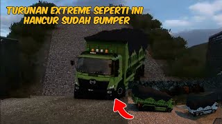 ETS2 Indo - Kondisi Perjalanan Menuju Ke Tambang Extreme Seperti Ini Hancur Bumper