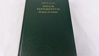 Greek - Latin Bilingual New Testament - Green Leather Bound