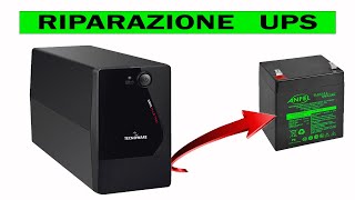 Cambiare la batteria ad un UPS. Riparazione facilissima.