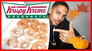 Krispy Kreme Pumpkin Spice Donuts Mukbang!