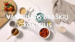 Braškinis kokteilis | receptas