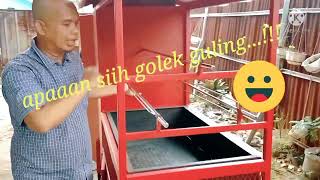 Mesin Ayam Guling gerobak trailer motor #mesinayamguling #gerobak #oven #panggangan #bbq #ayambakar