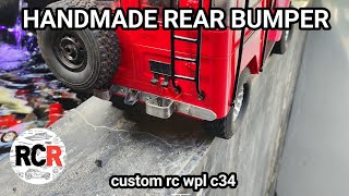 MEMBUAT BUMPER BELAKANG METAL UNTUK WPL C34