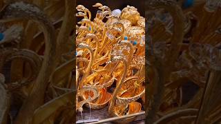 Stunning Golden & Silver Decorative Souvenirs at Dubai Duty-Free 2024 | Dubai International Airport