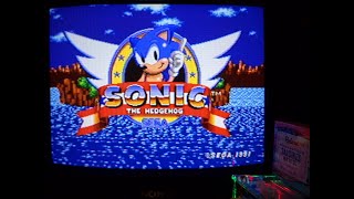 【Genesis】Sonic the Hedgehog | ソニック・ザ・ヘッジホッグ ~Title/Demo //MiSTer FPGA Y/C CRT