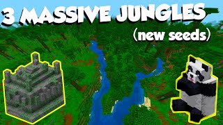 3 Amazing JUNGLE Seeds!! (Minecraft: Bedrock Edition)