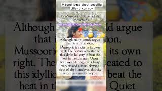 Describe a beautiful city part 2 #9band #ytshortsindia #shubh #ideas #beautifulcities#viral #youtube