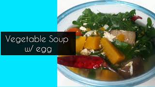 Vegetable Soup with egg