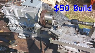 I Built a Homemade Mini Metal Lathe from Scrap [ How-to ]