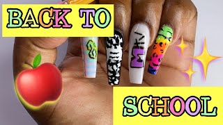 ACRYLIC NAILS TUTORIAL | HOW TO BACK TO SCHOOL ACRYLIC NAILS | KARTERCHANELBEAUTY