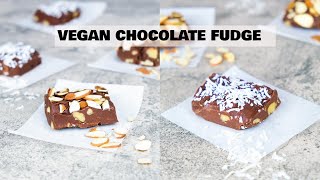 Vegan Chocolate Fudge | Pretty Brown Vegan