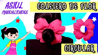 Cómo hacer coleteros scrunchies /con moldes /fácil /paso a paso