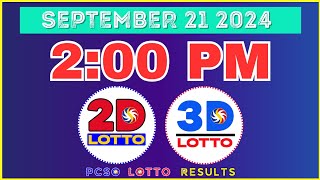 2PM EZ2 & Swertres September 21, 2024 | PCSO Lotto Result