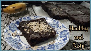 Eggless and Healthy Banana and Oats Brownies|Cakes by Ana|Ep 43