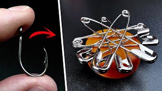 4 Fishing Hacks you can do yourself using Safety Pins!