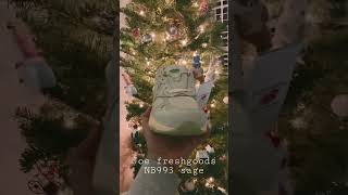 Joe freshgoods new balance 993 sage unboxing #youtubeshorts #sneakers #unboxing #christmas