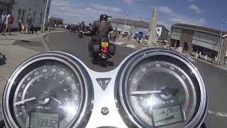 triumph bonneville t120 1200 ride out #15,  seahouses to wooler.