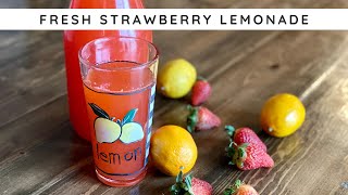 Pink Strawberry Lemonade from Scratch | RecipesTested