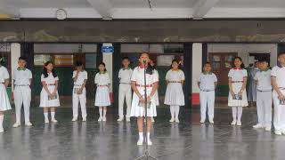 Morning assembly conducted by class 7E on 10th April, 2024