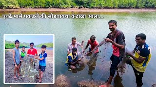 खूप दिवसांनी गेलो खाडीत मासे आणि खेकडे पकडायला | fishing in village 🐟🦀 | crabs #konkan